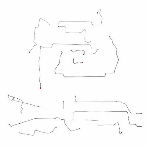 1999-04 Ford Mustang GT 4.6L V8 Complete Brake Line Traction Control - CBK0135SS